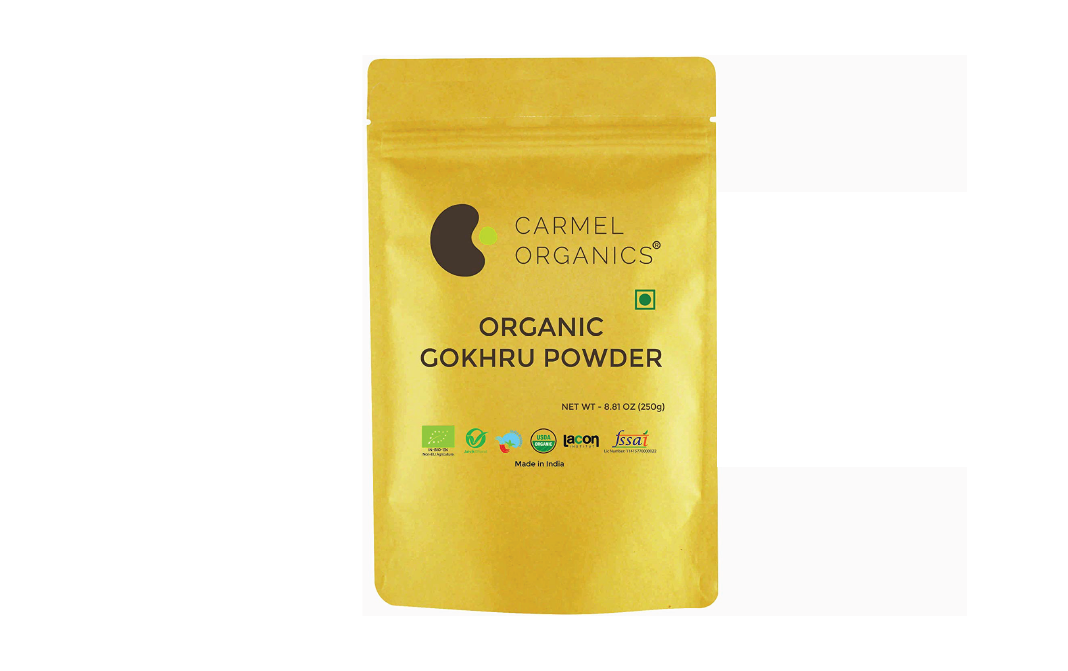Carmel Organics Gokhru Powder    Pack  250 grams